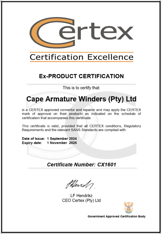 certex motor